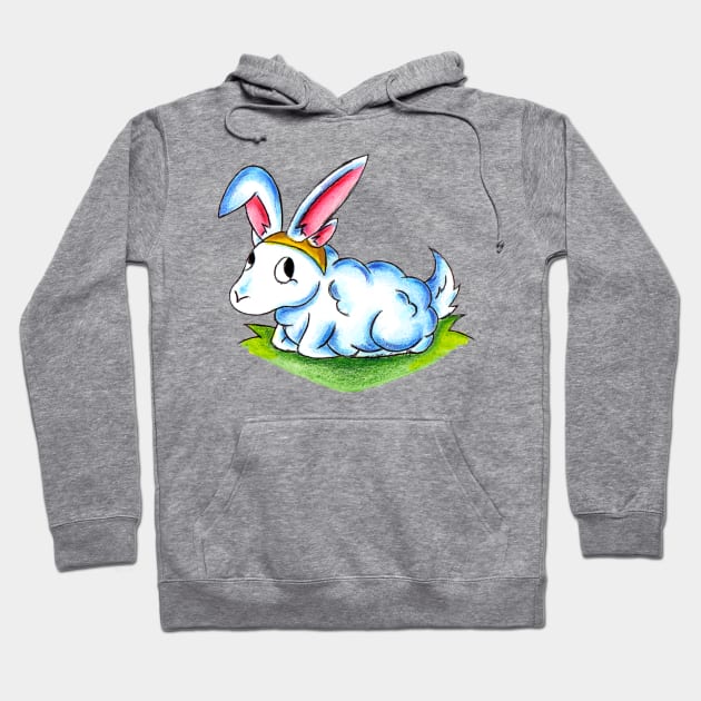 Bunny Fluff Hoodie by KristenOKeefeArt